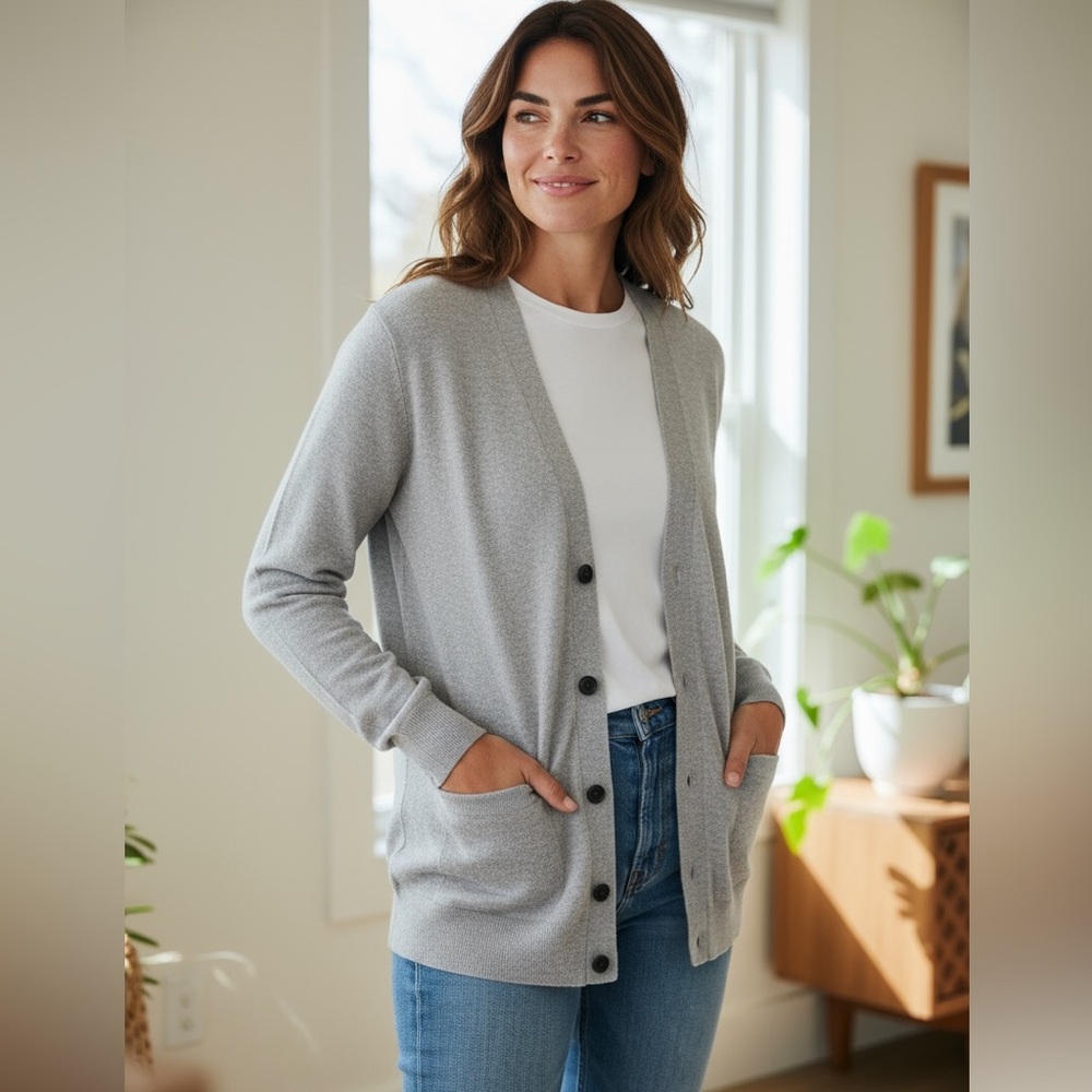 J.crew cashmere cardigan in house sweater size Xs